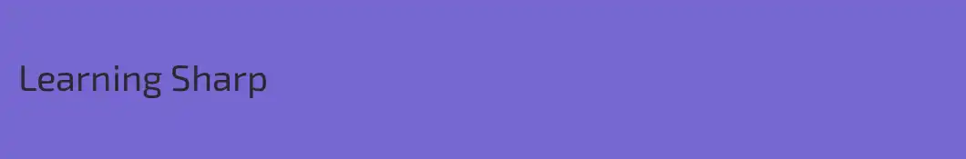 Learning Sharp